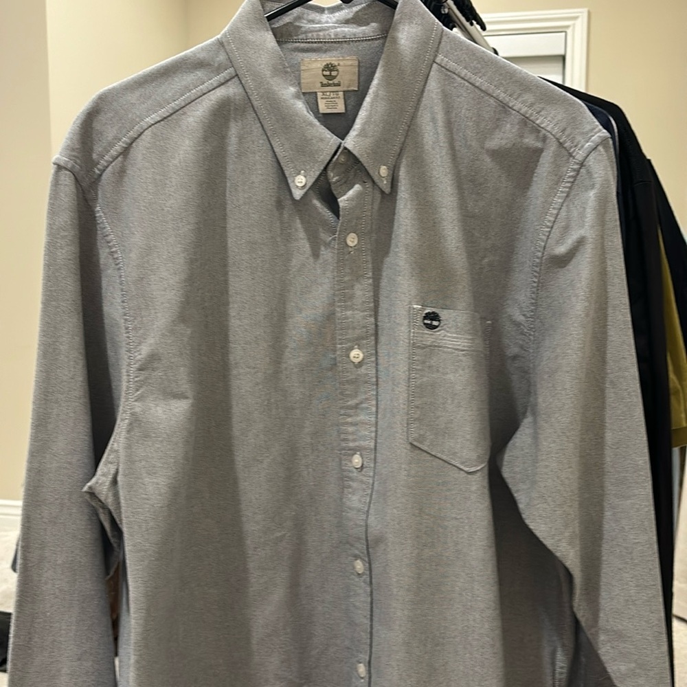 Timberland Long Sleeve Shirt, Color - Light Blue Size X - Large